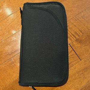 Black passport holder